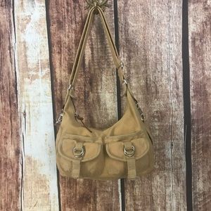 Fossil Canvas Hobo Bag